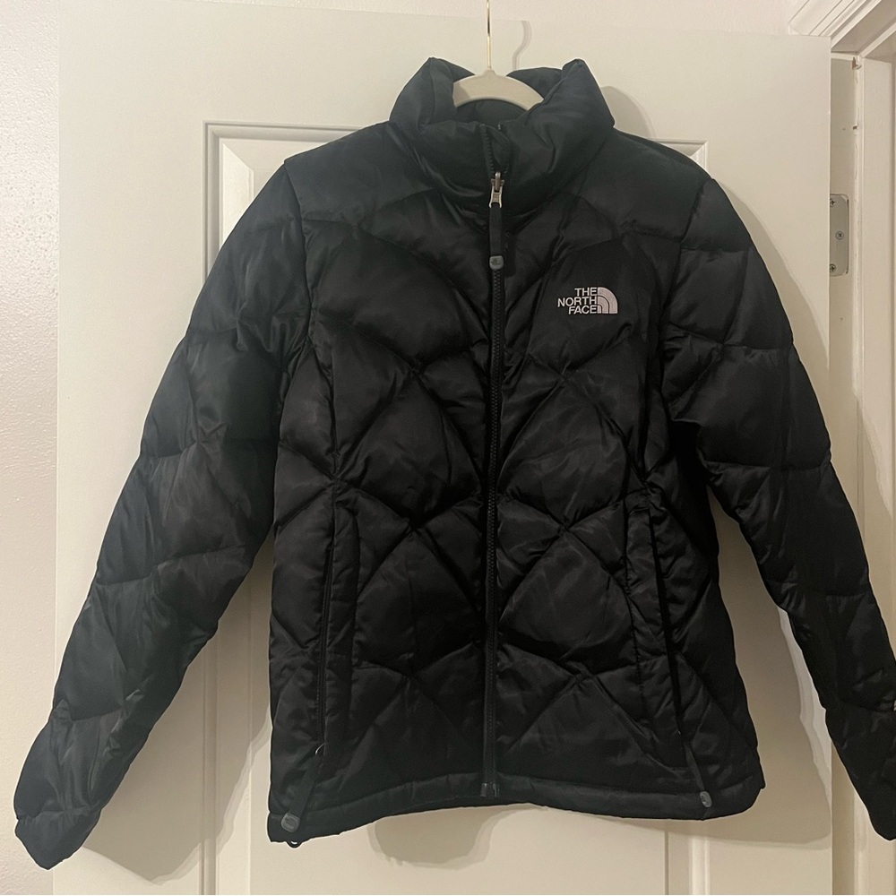 The North Face 550 Fill Quilted Down Aconcagua Womens Black Jacket